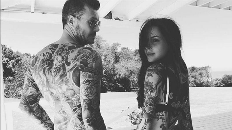 Marcelo Tinelli junto a su hija, a quien poco le cuesta revolucionar las redes.