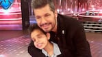 Marcelo Tinelli junto a Thiago cuando lo fue a visitar al Bailando.