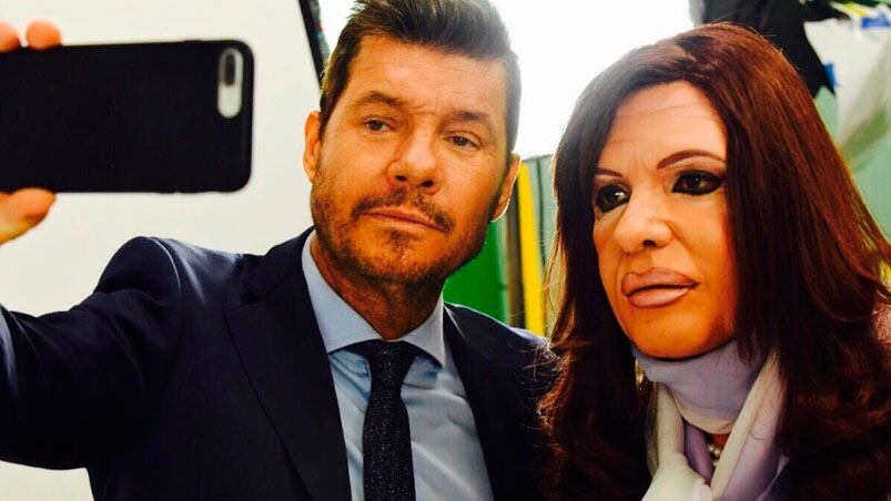 Marcelo y Cristina, a pura selfie.