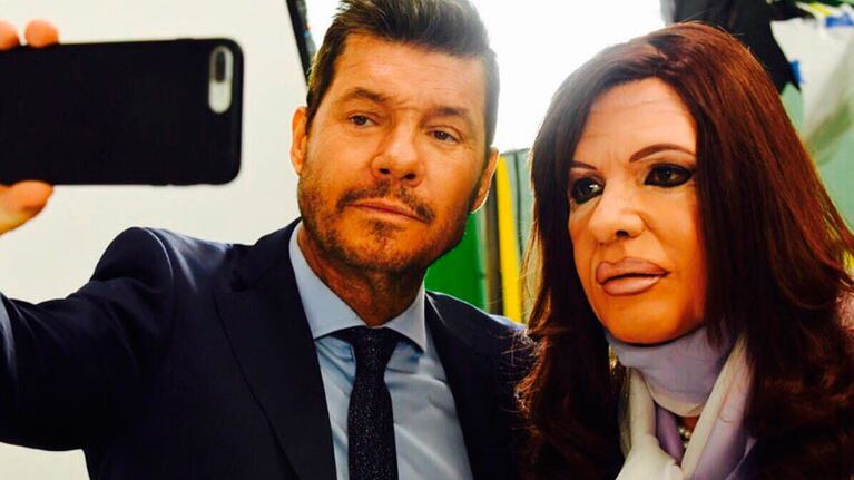 Marcelo y Cristina, a pura selfie.