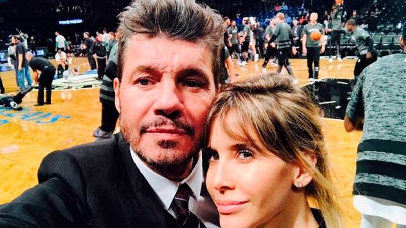 Marcelo y Guillermina fueron a ver a Luis Scola.