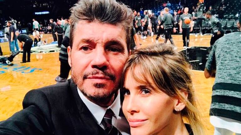 Marcelo y Guillermina fueron a ver a Luis Scola.