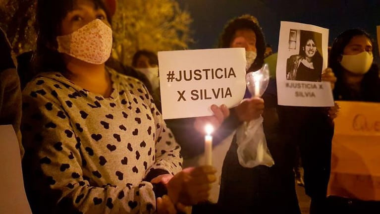 Marcha por el crimen de Silvia: el dolor del viudo y el relato de un vecino que la encontró muerta