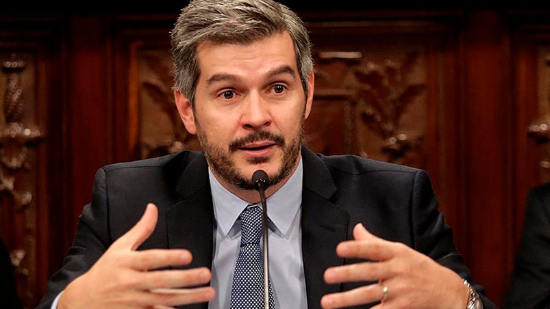 Marcos Peña remarcó la postura del Gobierno sobre la polémica ley.