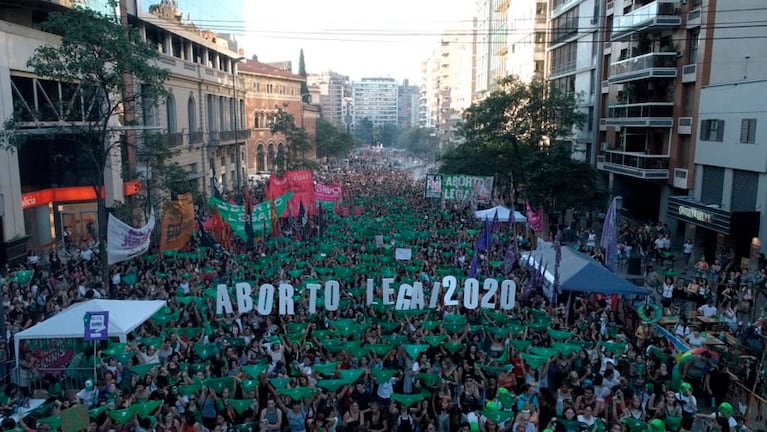 Marea verde en Córdoba.