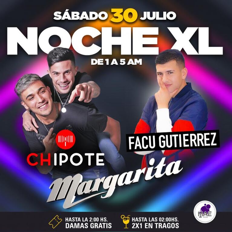 Margarita Disco presenta su agenda de la semana a puro cuarteto