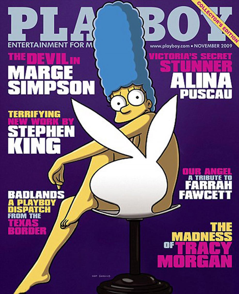 Marge Simpson también tuvo su propia tapa de Playboy.