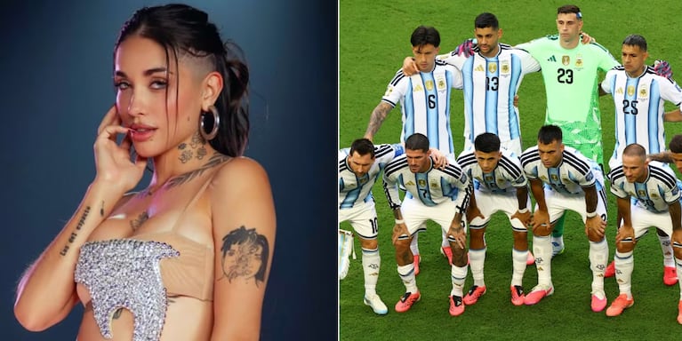 María Becerra es una de las artistas que podría cantar el himno en la final del Mundial.