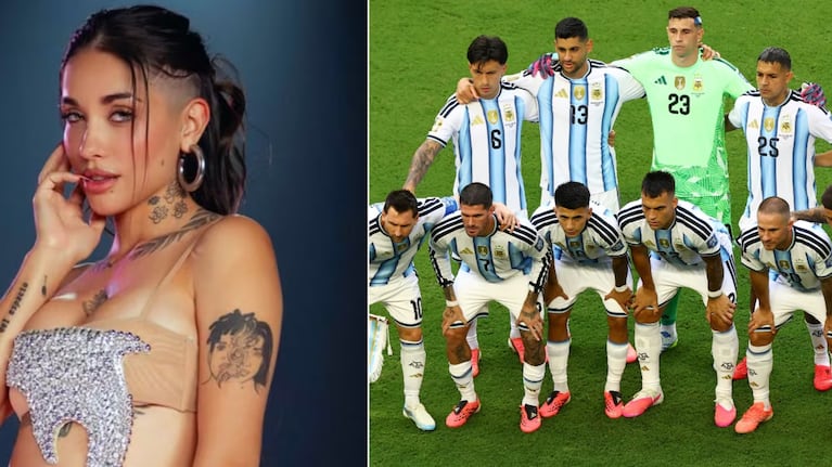 María Becerra es una de las artistas que podría cantar el himno en la final del Mundial.