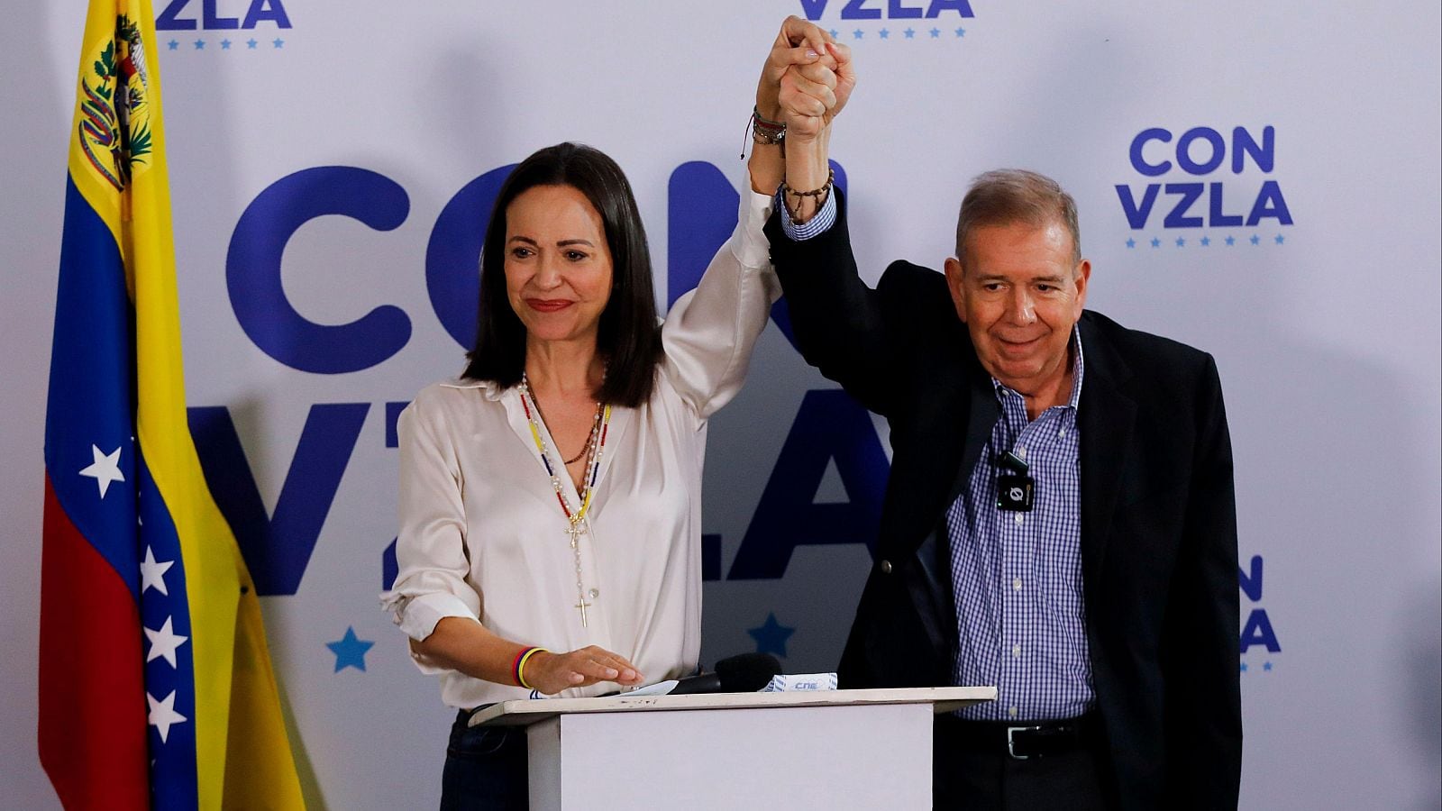 María Corina Machado y Edmundo González Urrutia recibieron el premio Sájarov 2024.