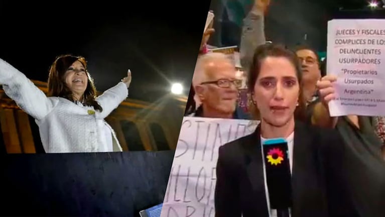 María Eugenia Duffard fue hostigada por militantes que fueron a ver a Cristina Kirchner.