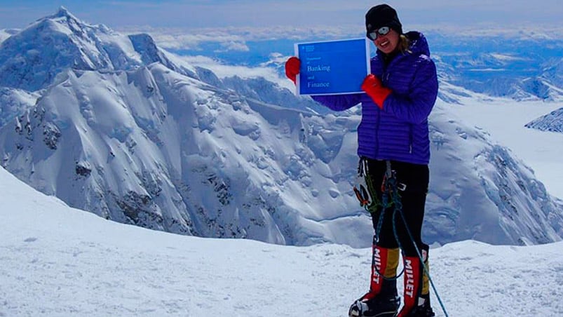 María logró subir a la cima pero murió al bajar.