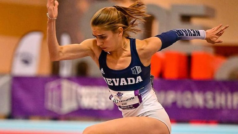 María Paz Milani representa a la Universidad de Nevada en atletismo