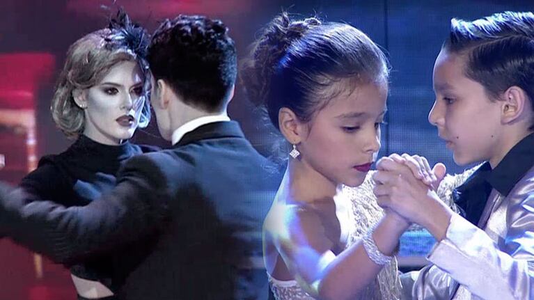 María, Solana y Lautaro emocionaron en el tango.