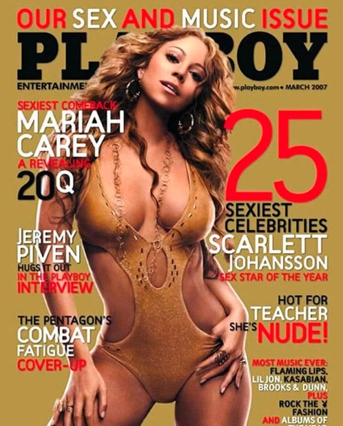 Mariah Carey se animó a la portada de Playboy.