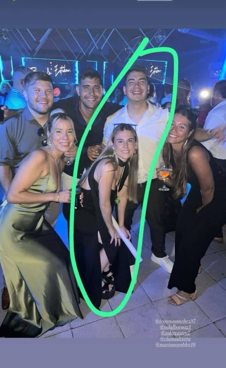 Mariano Robles y Solana Albornoz en la boda.