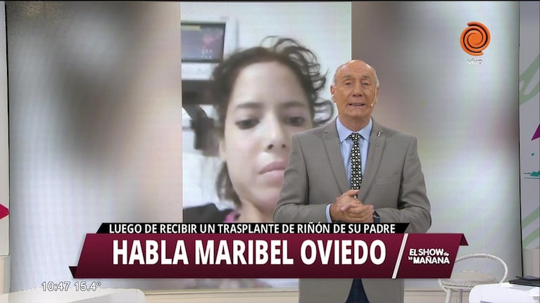 Maribel Oviedo se recupera del trasplante