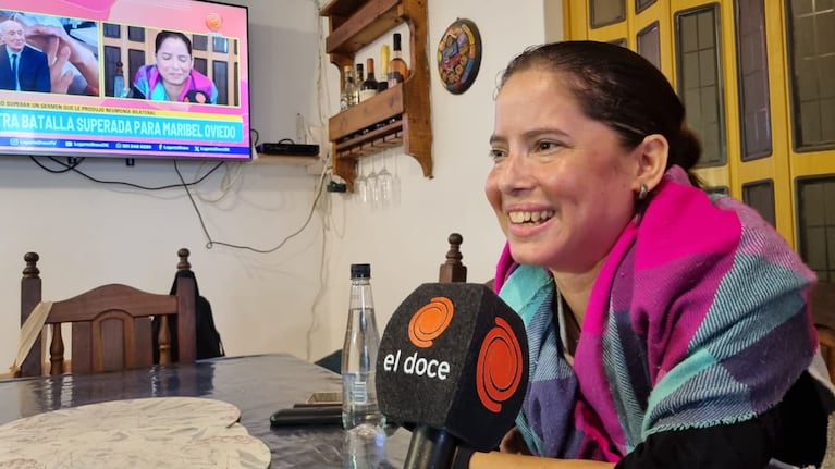 Maribel Oviedo superó una neumonía bilateral.