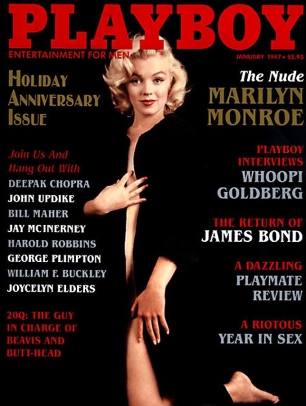 Marilyn Monroe fue protagonista de varias tapas de Playboy.