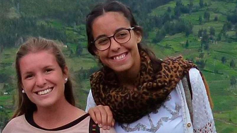 Marina y María José, las chicas asesinadas en Montañita. 