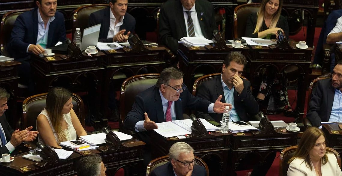 Mario Negri encabezó el rechazo del bloque de Juntos por el Cambio en Diputados.