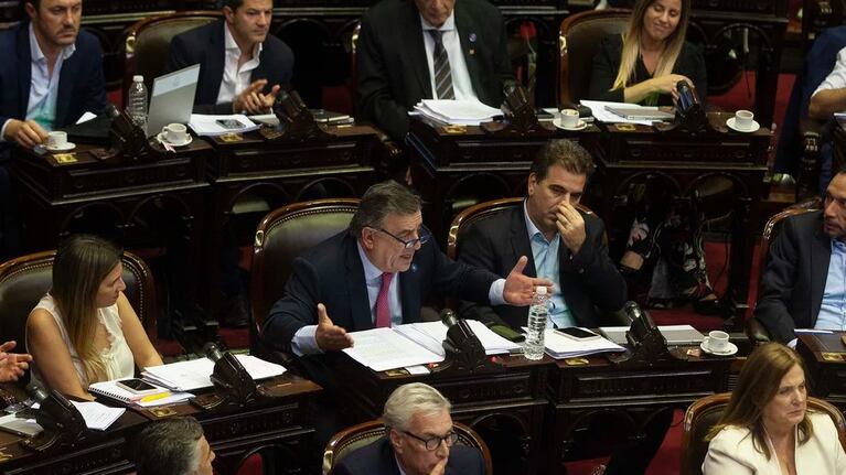 Mario Negri encabezó el rechazo del bloque de Juntos por el Cambio en Diputados.