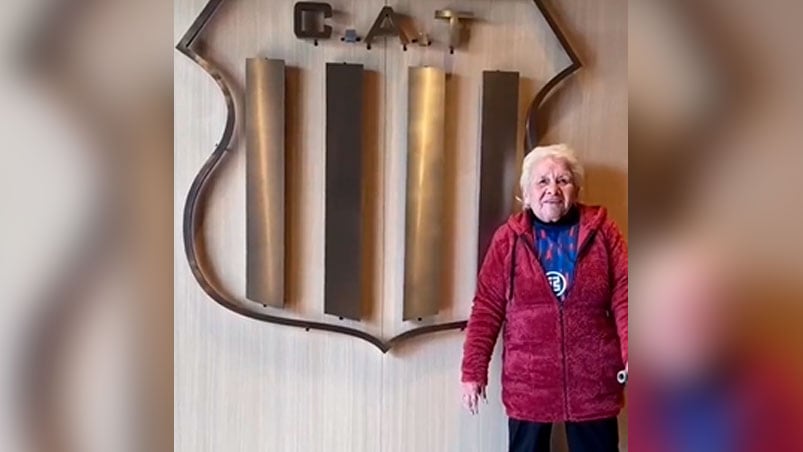 Marta, la abuela de Talleres que es viral.