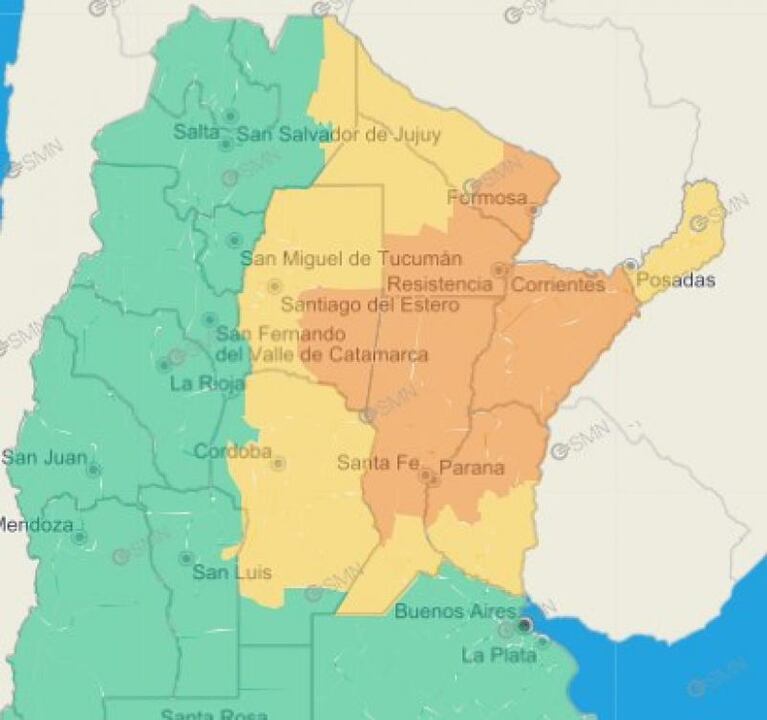 Martes húmedo: hay alerta por tormentas para Córdoba