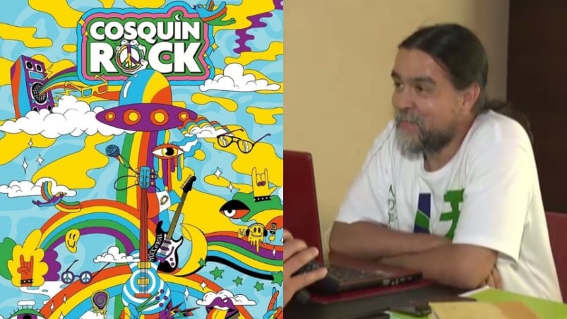 Martín Eschoyez, el cordobés que diseñó la imagen del Cosquín Rock 2023