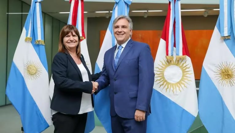 Martín Llaryora y Patricia Bullrich en Córdoba.