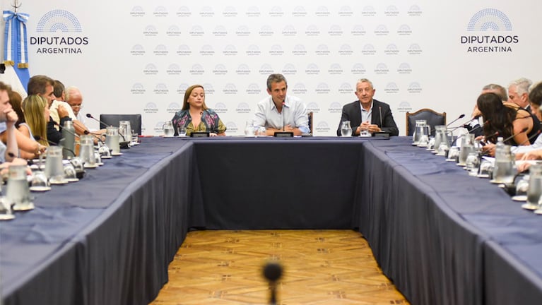 Martín Menem se reunió con jefes de bloques para organizar la sesión de Diputados.