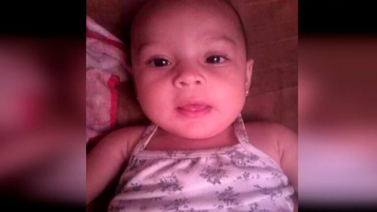 Martina, la beba de seis meses que murió por los maltratos. Sus padres están imputados.