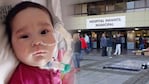 Martina padece AME y está internada en el Hospital Infantil.