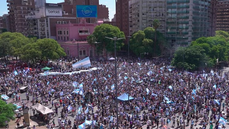 Más de 100 mil personas celebraron en Córdoba.