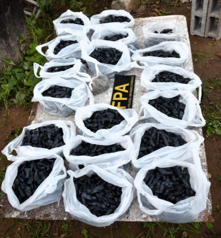 Más de 25.000 dosis de droga y 11 detenidos: impactantes fotos del operativo en Córdoba