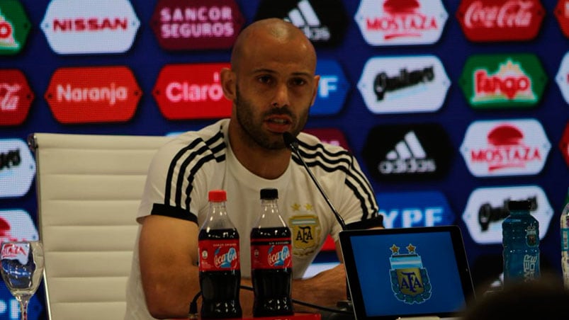 Masche, el primer jugador en hablar en conferencia de cara al Mundial.