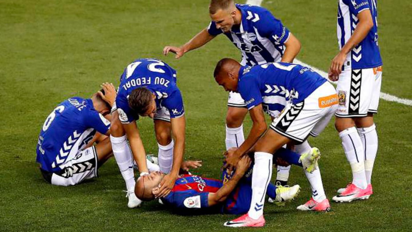 Masche preocupó a todos tras lesionarse en la final de la Copa del Rey.