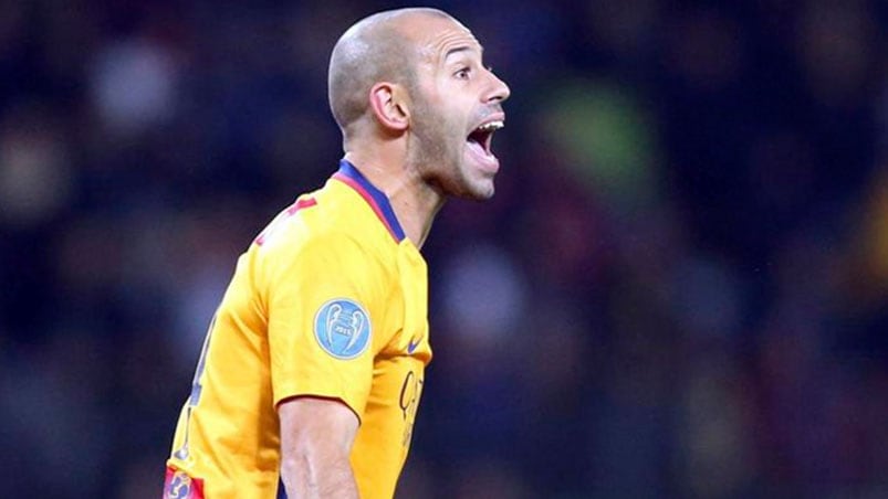 Mascherano dando órdenes. Una postal repetida. 