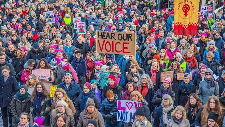 Masiva marcha contra Trump 