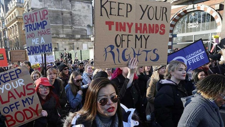 Masiva marcha contra Trump 