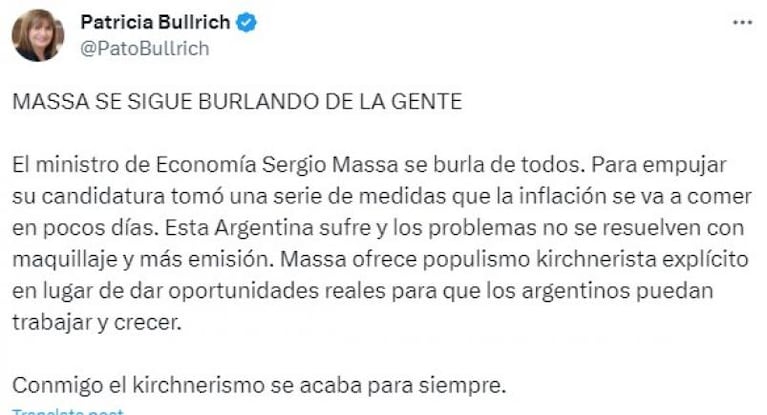 Massa anunció una suma fija de $60.000 para trabajadores