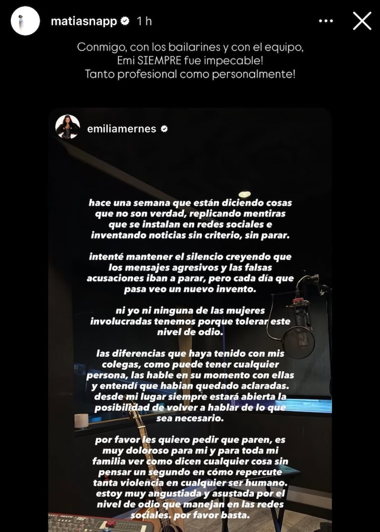 Matías Napp, coreógrafo de Emilia.