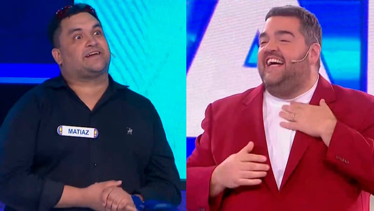 "Matíaz" hizo tentar a Barassi con sus ocurrencias.