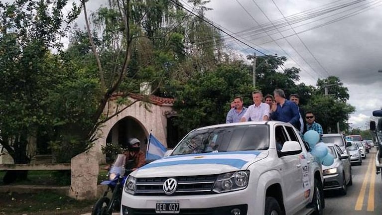 Mauricio Macri, de campaña en Córdoba