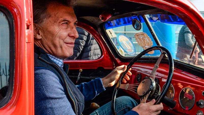 Mauricio Macri en el autódromo de Buenos Aires.