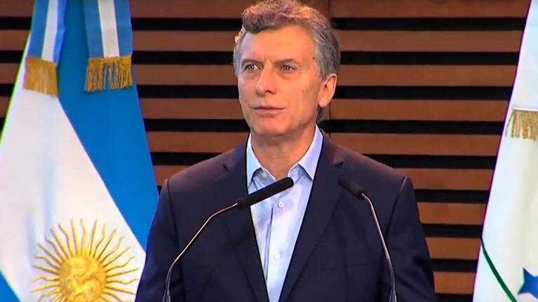 Mauricio Macri en el relanzamiento del Instituto Nacional de la Administración Pública.