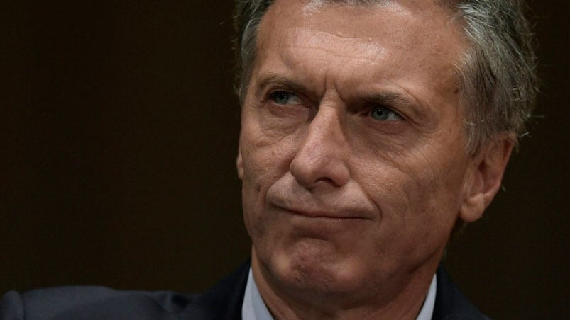 Mauricio Macri fue atacado en Santa Rosa.