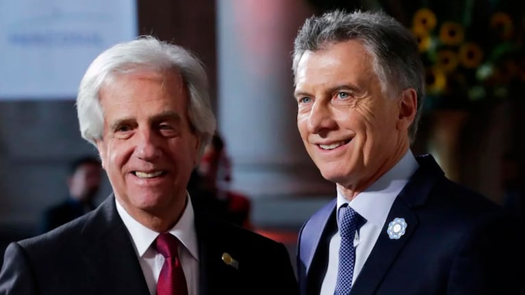 Mauricio Macri junto a Sebastián Piñera en la Cumbre de Presidentes del Mercosur.