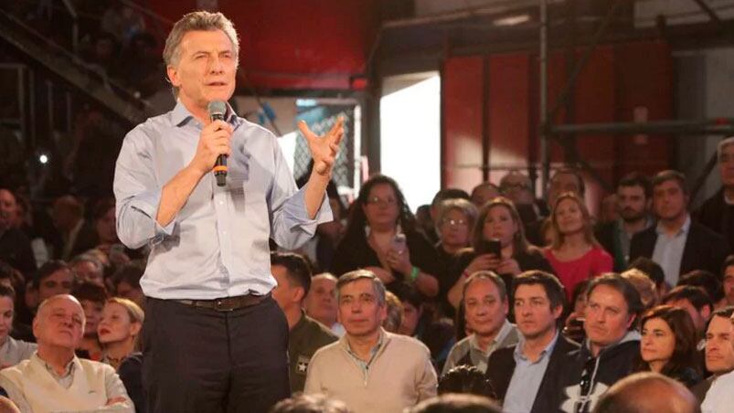 Mauricio Macri pidió votar el cambio en las elecciones legislativas.