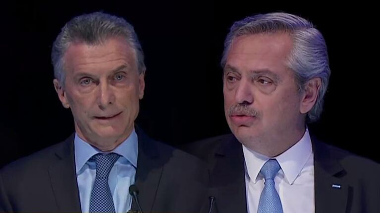 Mauricio Macri y Alberto Fernández fueron los principales protagonistas.